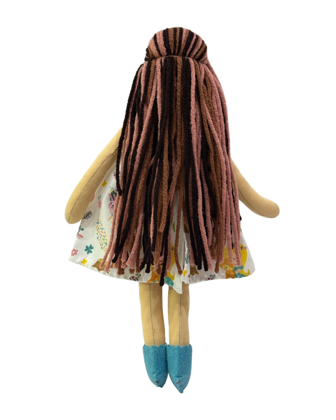 Organic cotton fairy doll - plastic-free traditional Indian toy for babies
