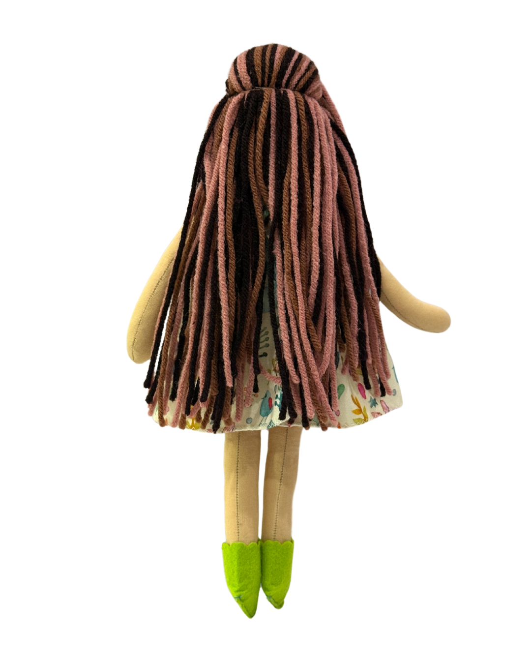 Traditional Indian creamy garden doll - organic cotton safe toy for toddlers