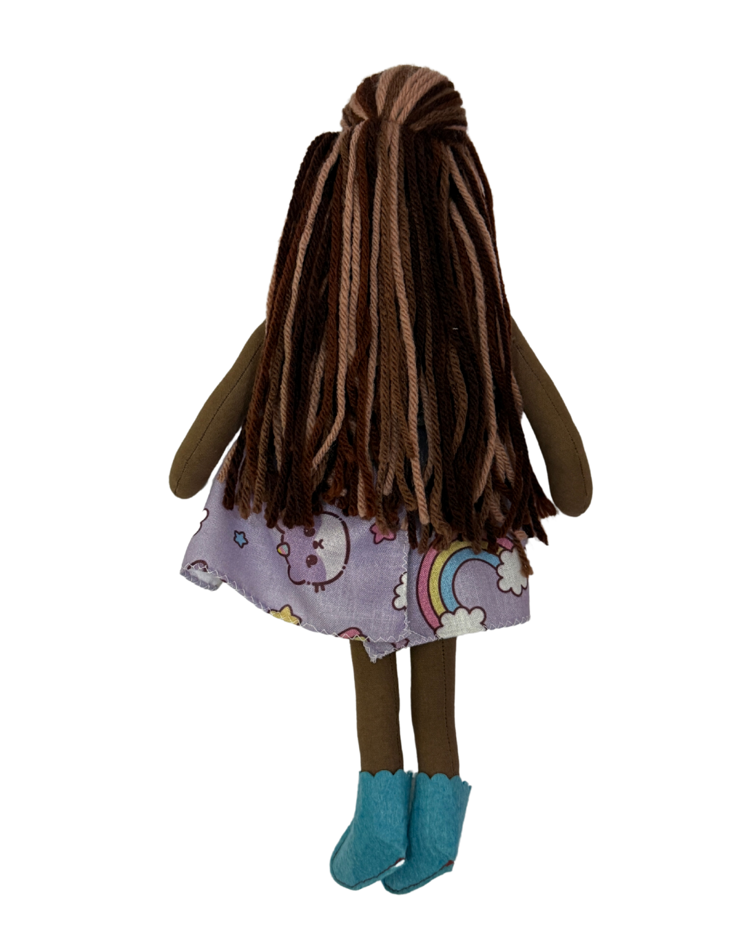 NINA ESPRESSO MIX in Purple Kitty dress