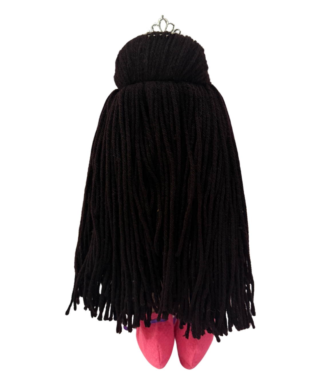 CUDDLY HONEY DARK BROWN in Pink Blue dress