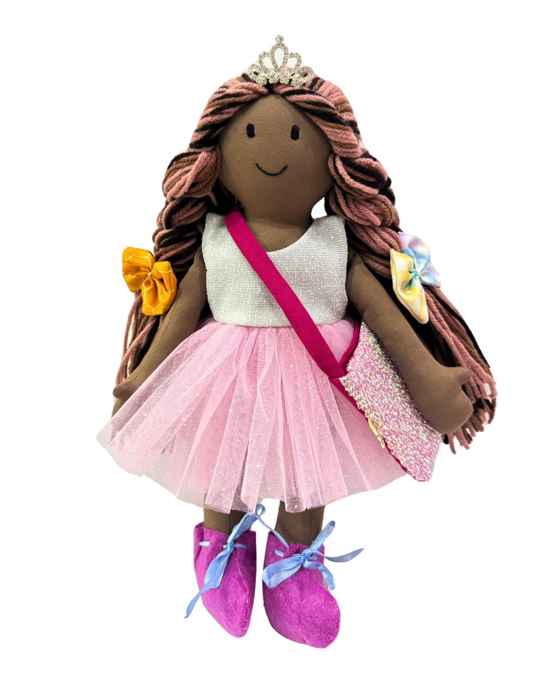 CUDDLY ESPRESSO MIX in Silver Pink dress-Combo