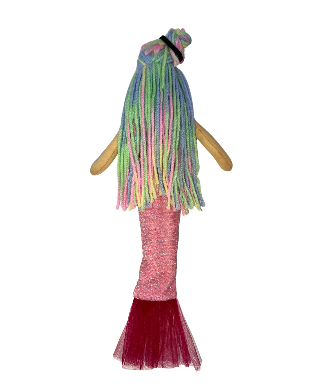 Pink rainbow mermaid doll - non-toxic underwater adventure toy