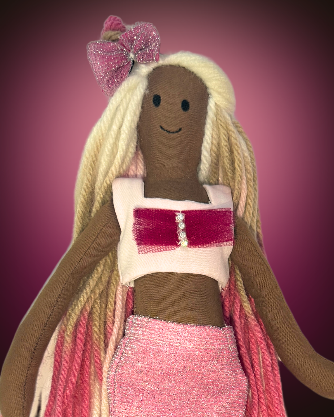 Pink tail espresso mermaid - non-toxic pretend play bath toy