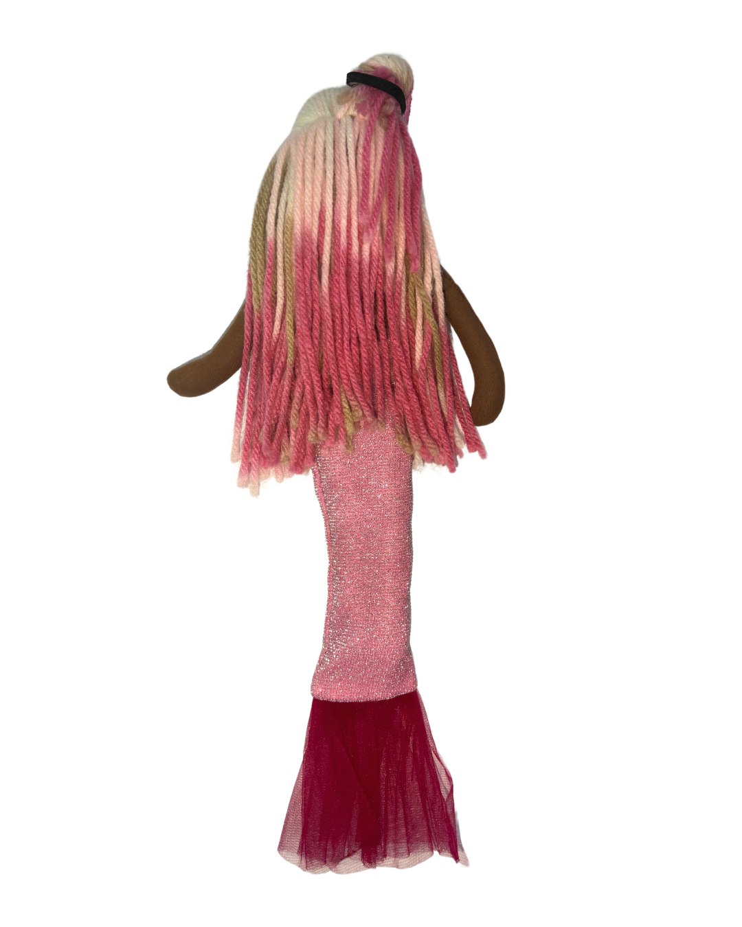 Pink tail espresso mermaid - non-toxic pretend play bath toy