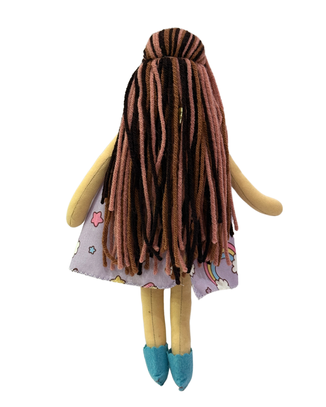 Adorable purple kitty doll - non-toxic handmade gift for toddlers