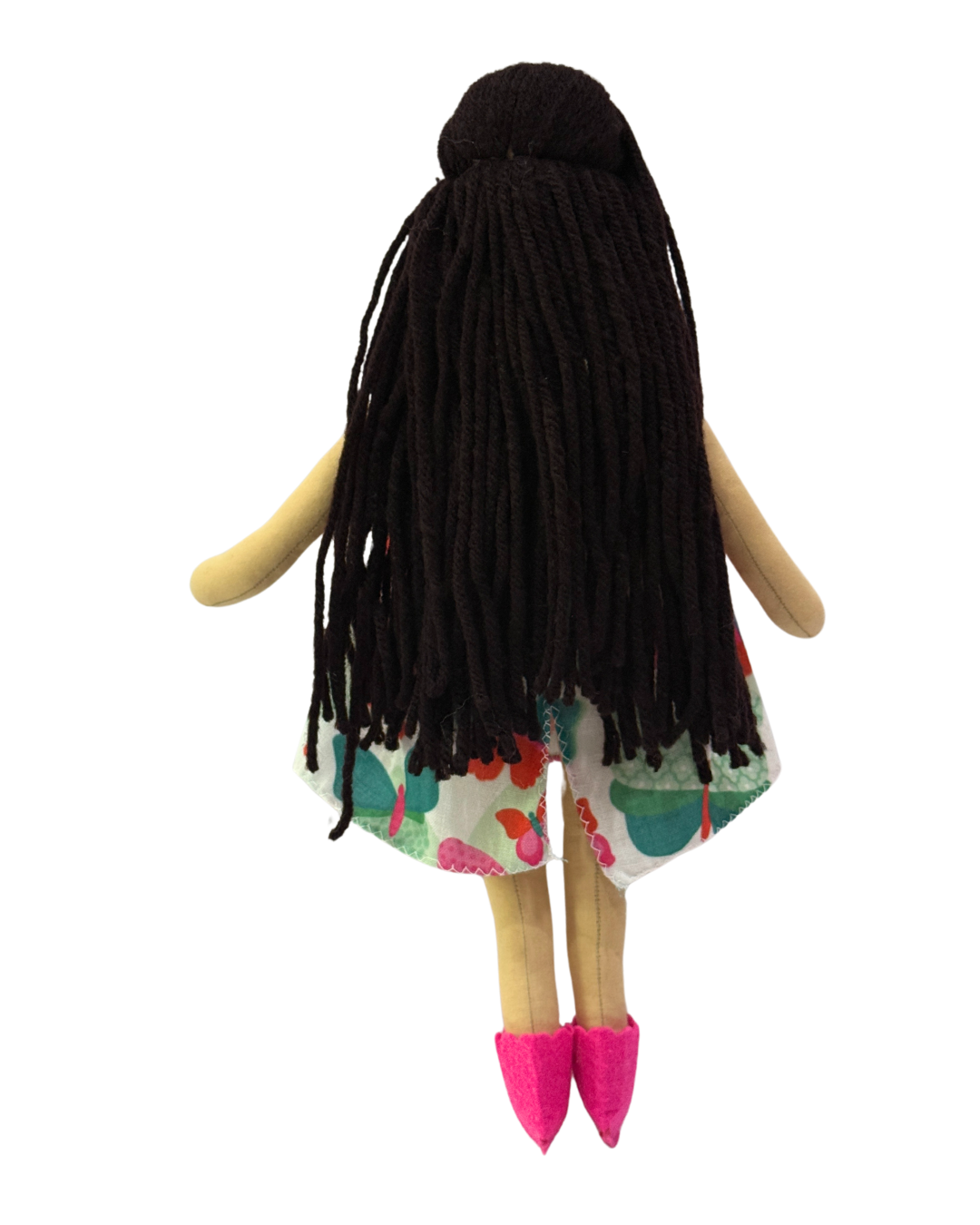 Green butterfly baby doll - plastic-free sustainable gift