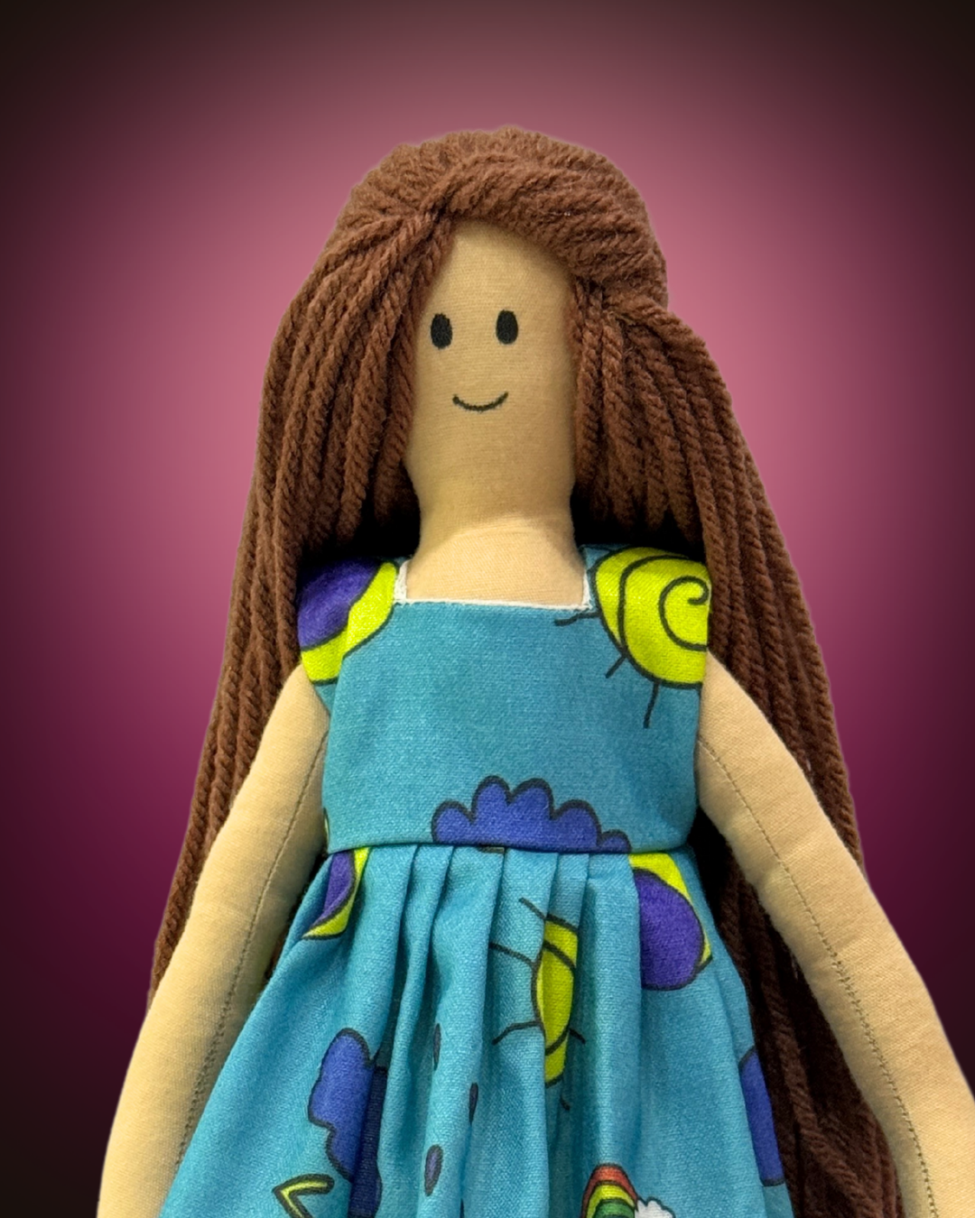 Blue sun eco-doll - plastic-free traditional Indian toy