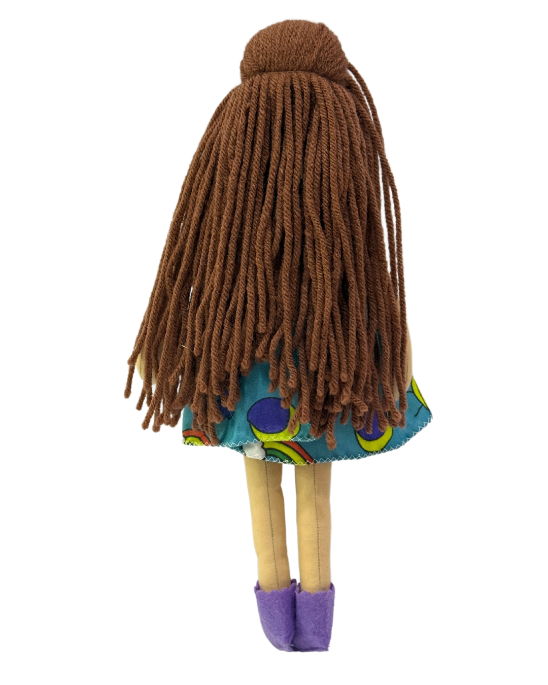 NINA HONEY BROWN in Blue Sun dress