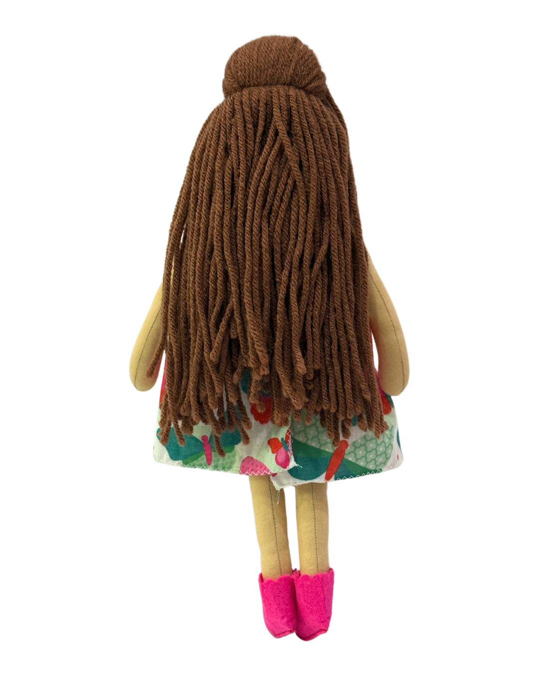 NINA HONEY BROWN in Green Butterfly dress