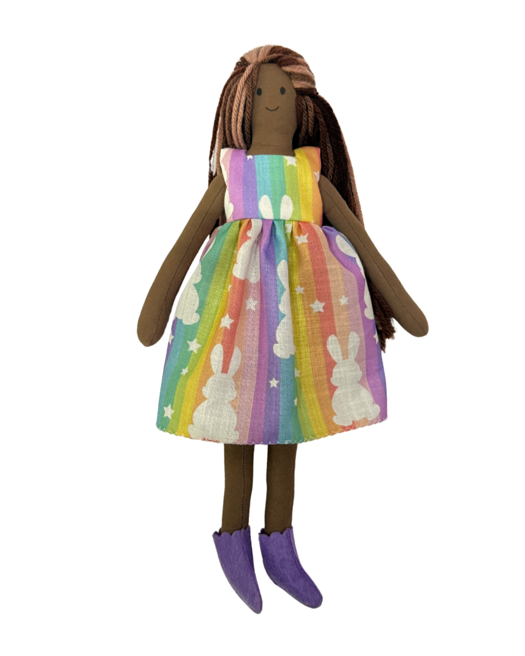 NINA ESPRESSO MIX in Rainbow Bunny dress