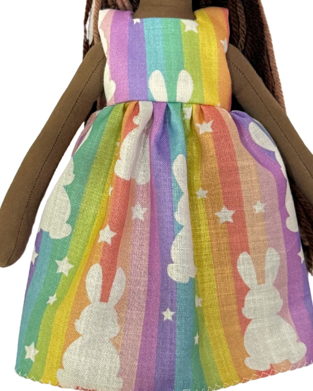 NINA ESPRESSO MIX in Rainbow Bunny dress