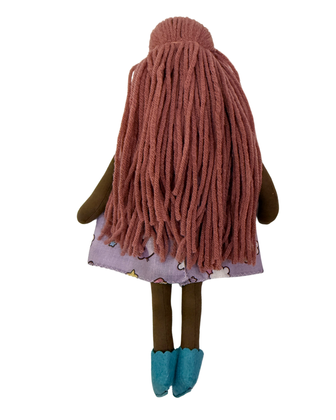 NINA ESPRESSO PINKISH BROWN in Purple Kitty dress