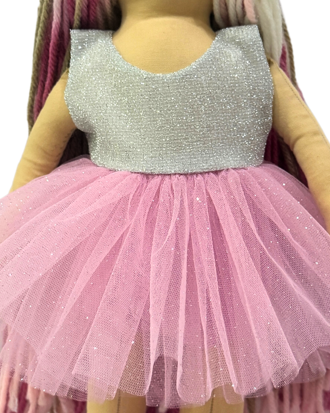 CUDDLY HONEY BLUSHIE in Silver Pink dress