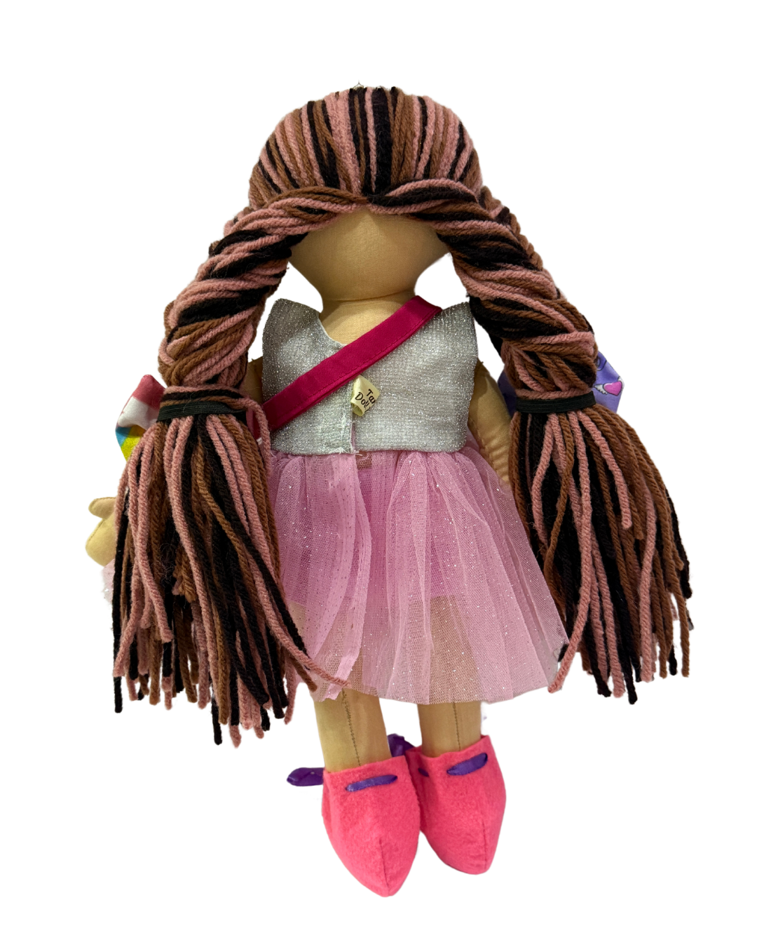 CUDDLY HONEY MIX in Silver Pink dress-Combo