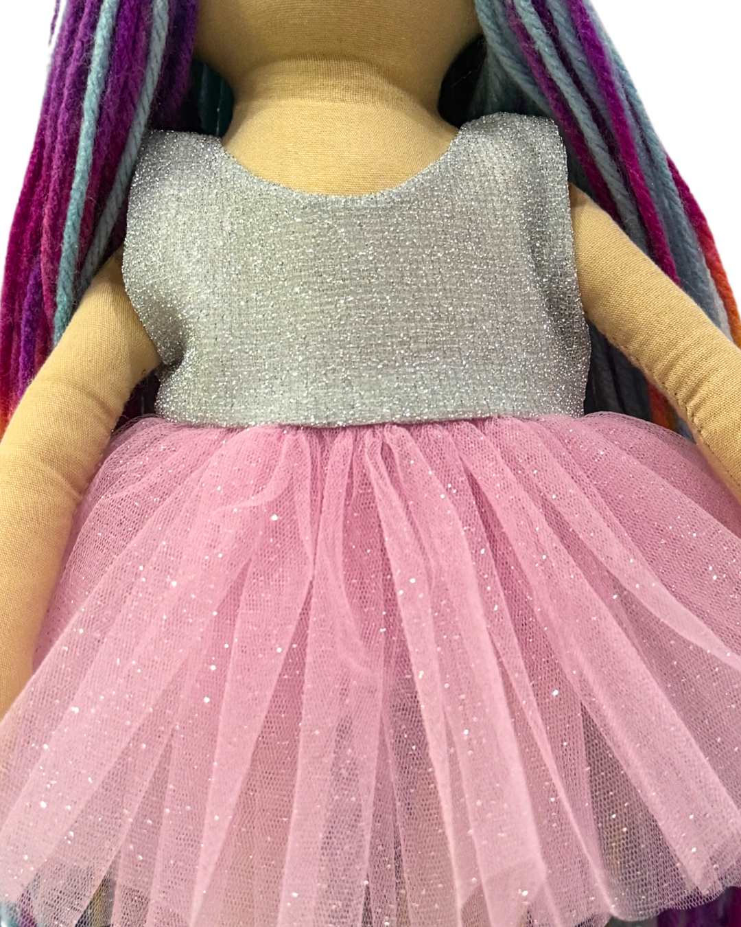 CUDDLY HONEY SUNSHINE in Silver Pink dress