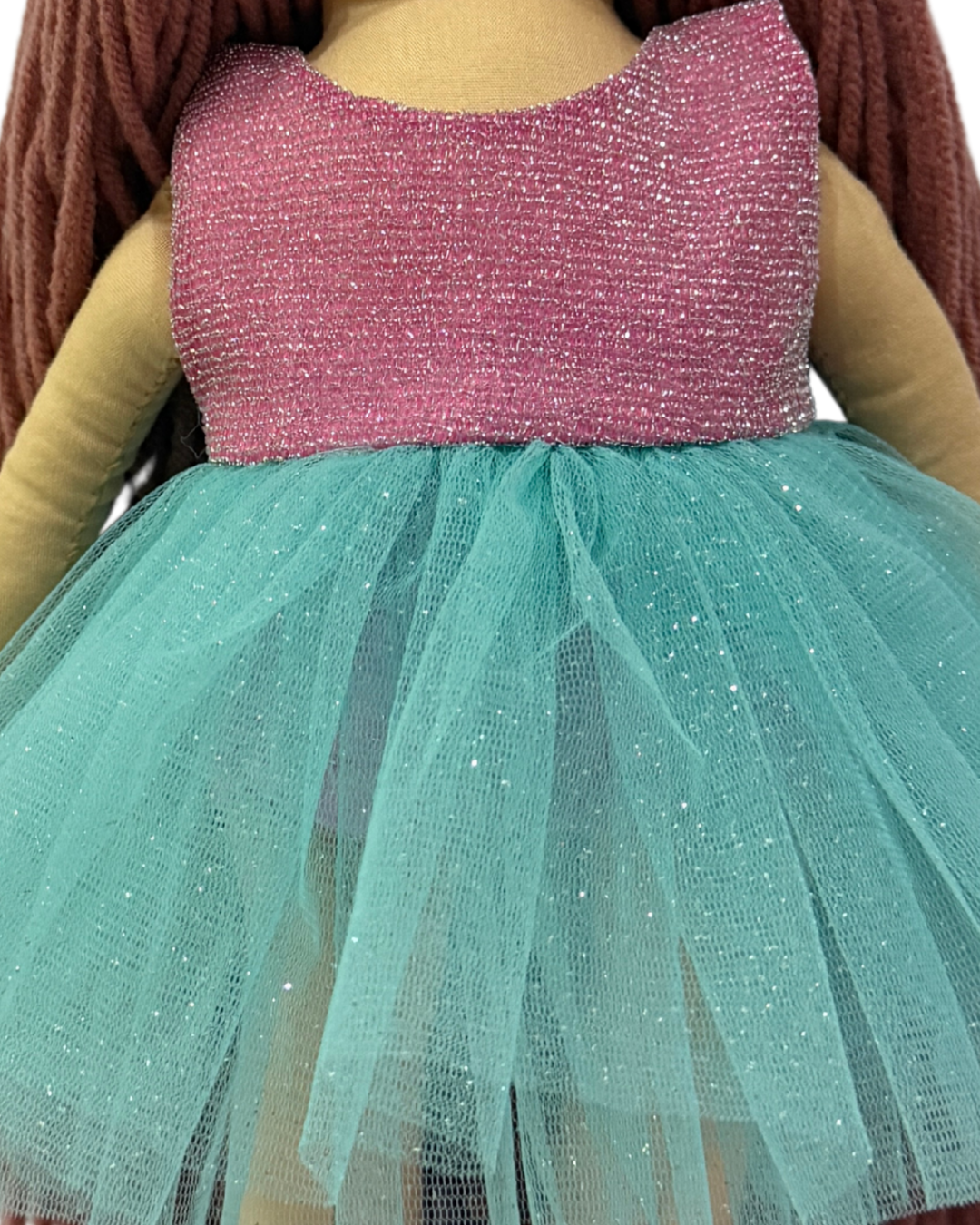 CUDDLY HONEY PINKISH BROWN in Pink Blue dress