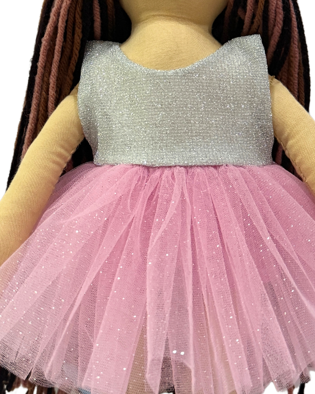 CUDDLY HONEY MIX in Silver Pink dress