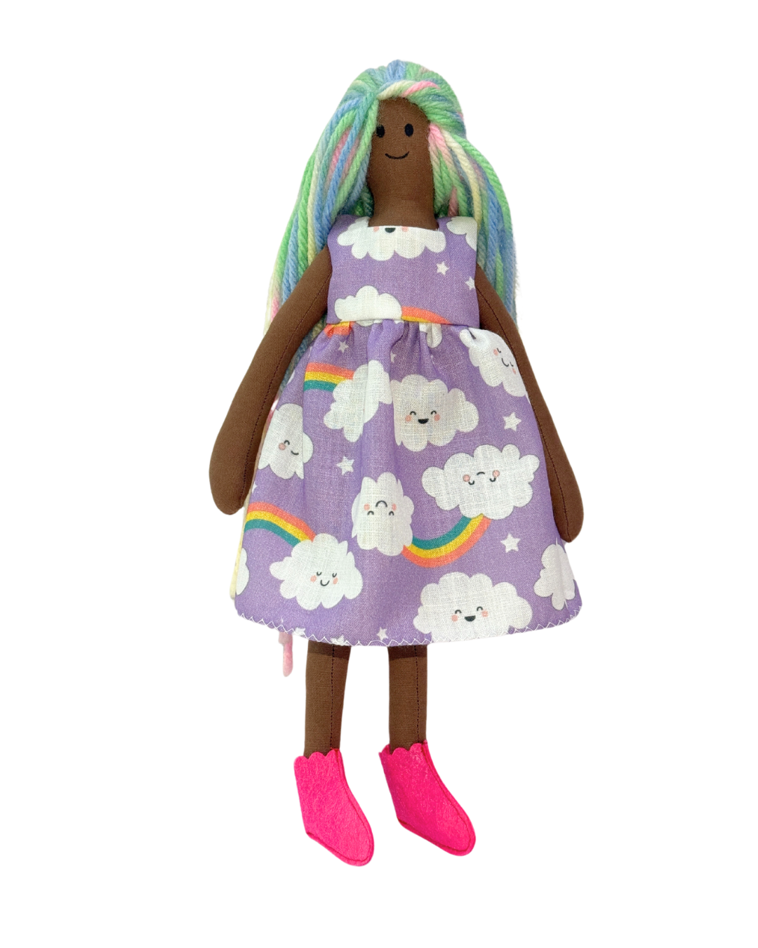 UNINA ESPRESSO RAINBOW in Purple Clouds dress