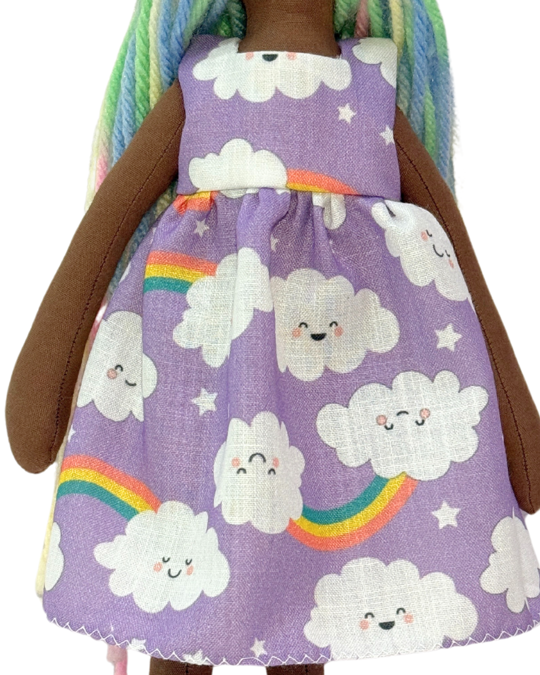UNINA ESPRESSO RAINBOW in Purple Clouds dress