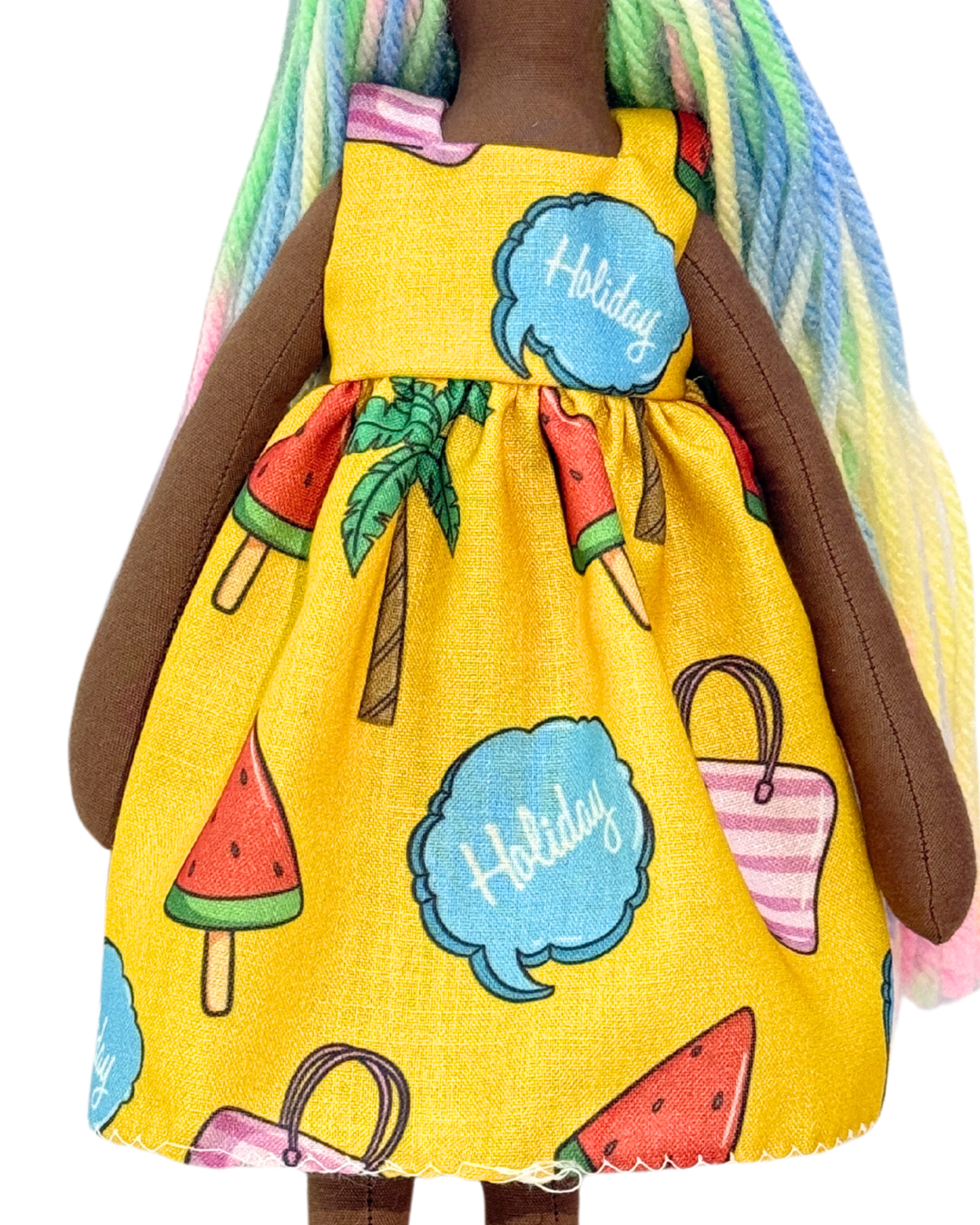 UNINA ESPRESSO RAINBOW in Yellow Holiday dress