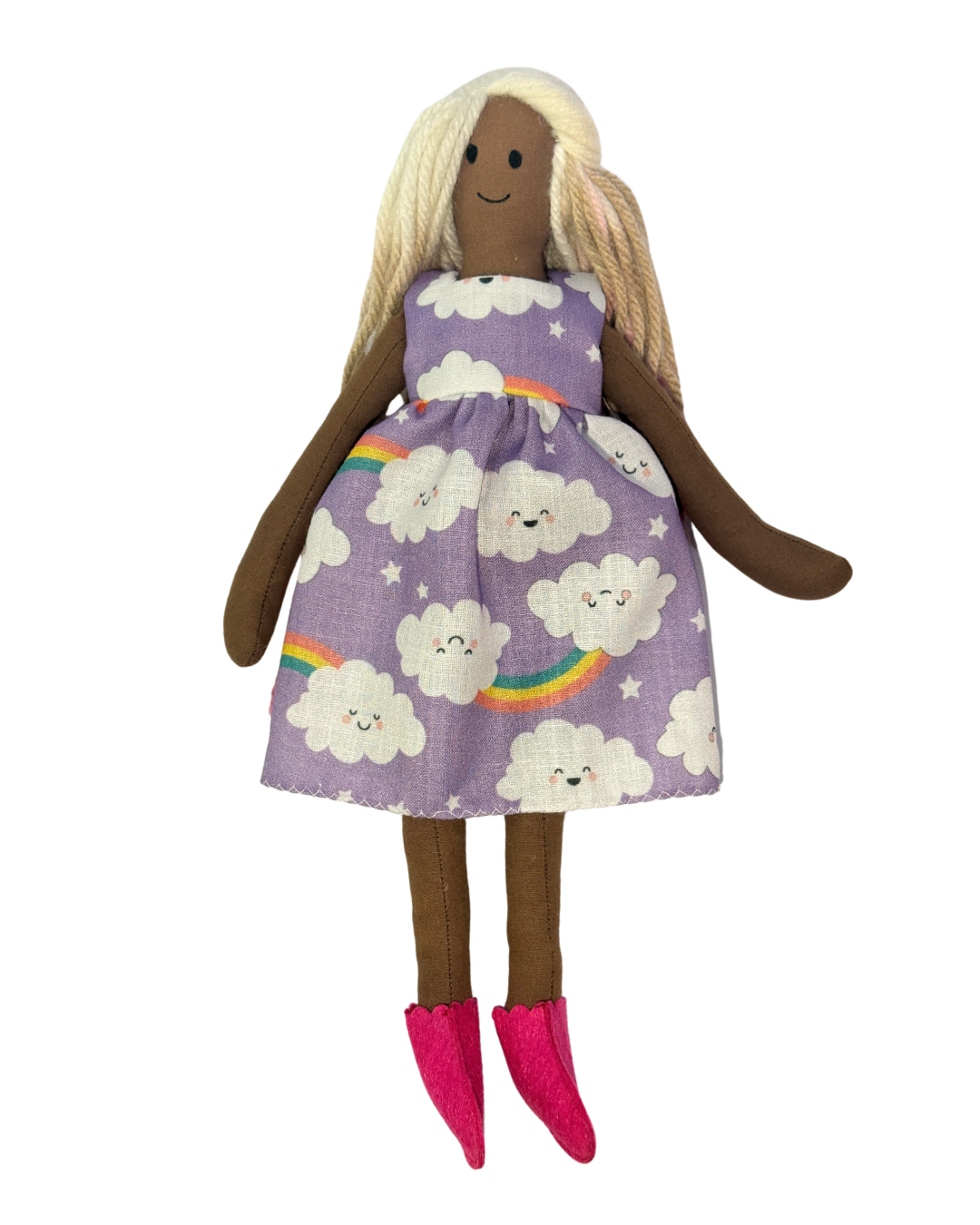 UNINA ESPRESSO BLUSHIE in Purple Clouds dress