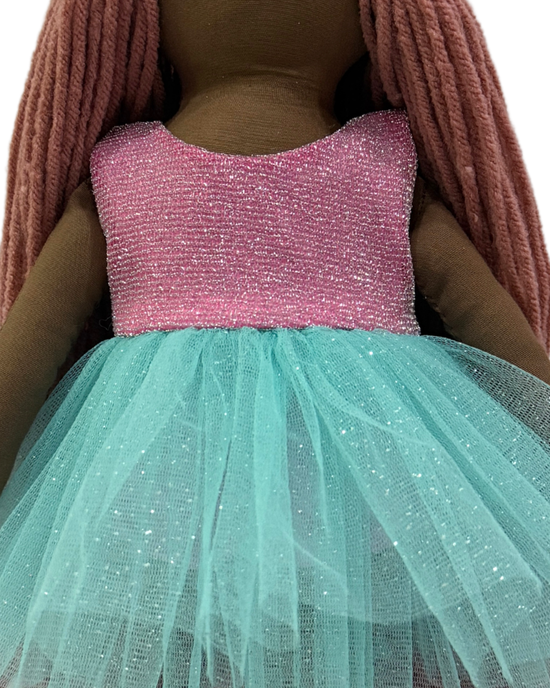 CUDDLY ESPRESSO PINKISH BROWN in Pink Blue dress