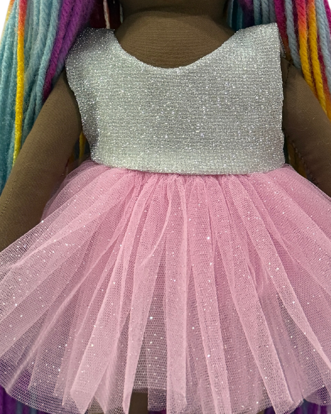 CUDDLY ESPRESSO SUNSHINE in Silver Pink dress