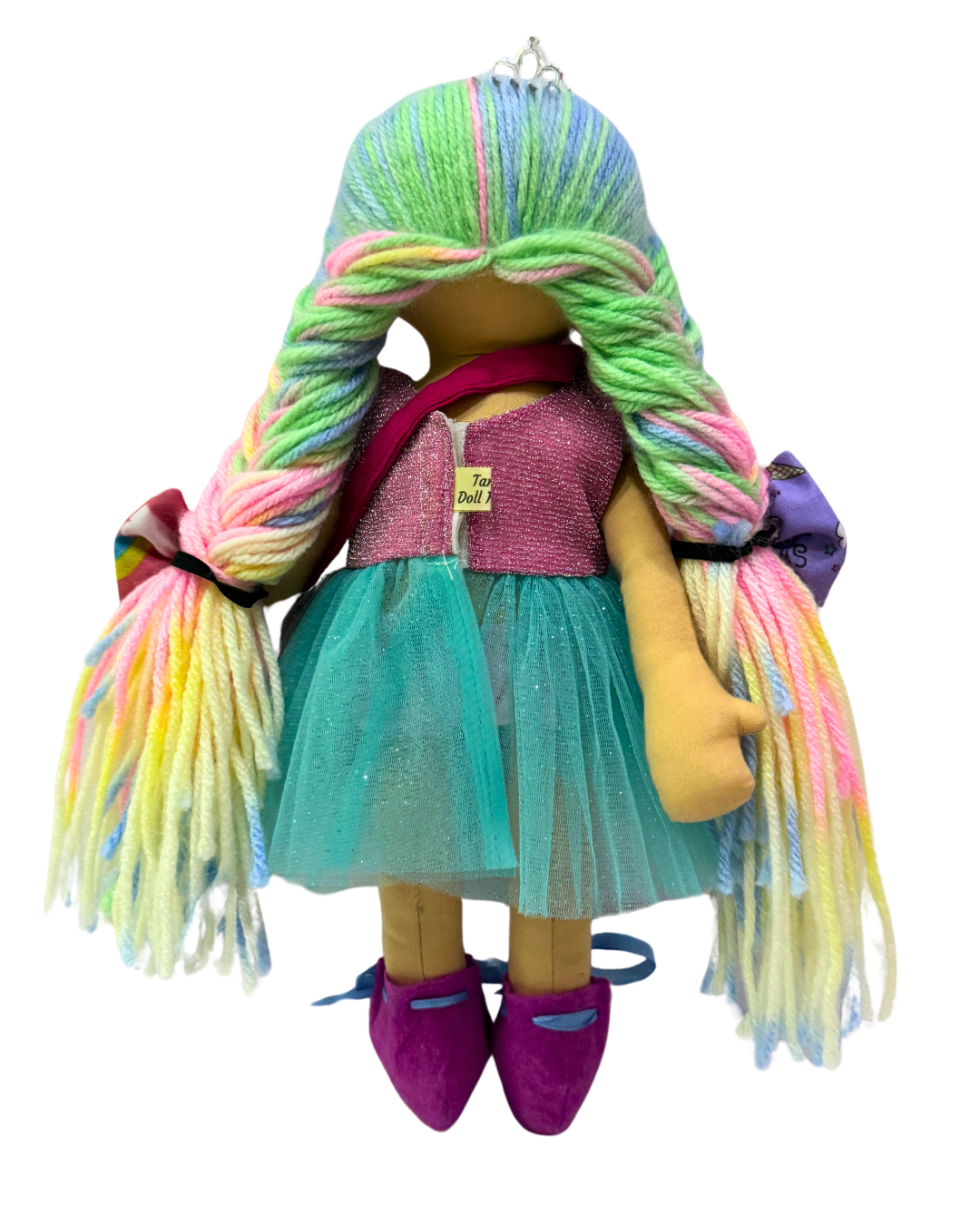 CUDDLY HONEY RAINBOW in Pink Blue dress-Combo