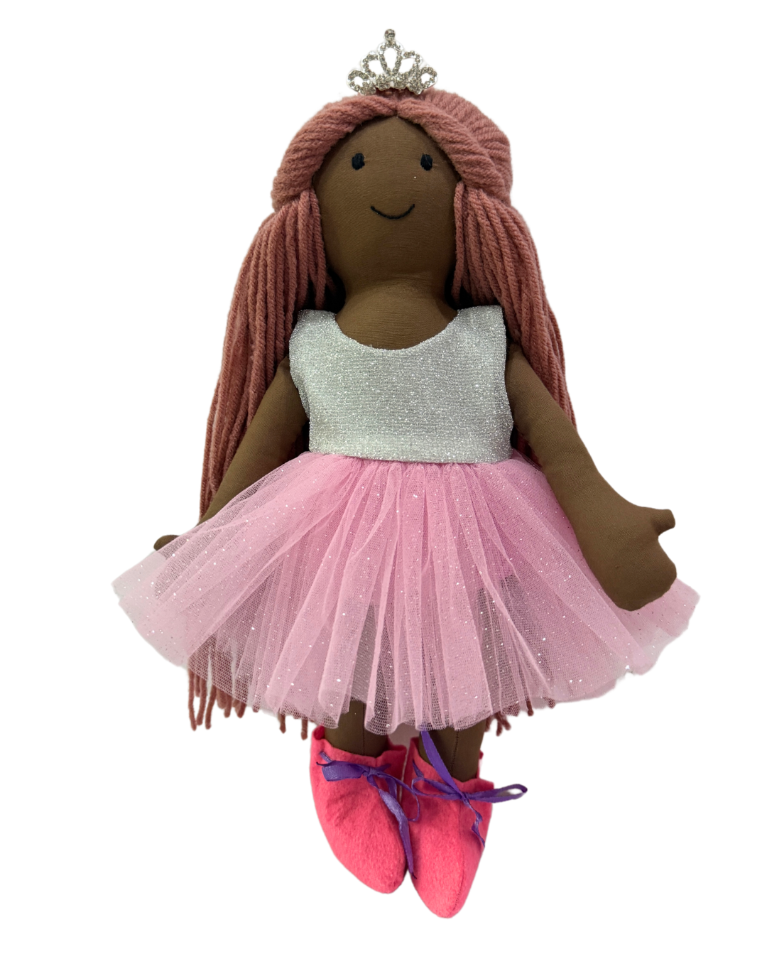 CUDDLY ESPRESSO PINKISH BROWN in Silver Pink dress