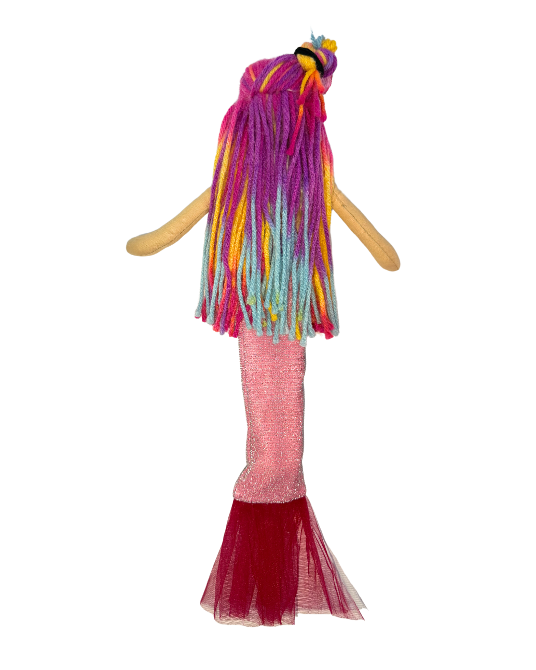 Pink tail mermaid doll - eco-friendly underwater fantasy toy
