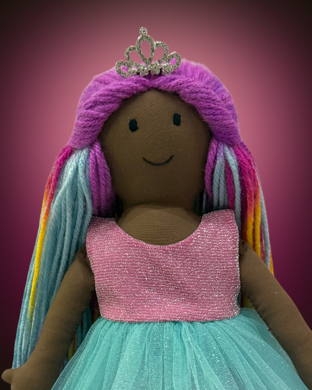 Pink Blue cultural doll - sustainable, fair trade children's toy