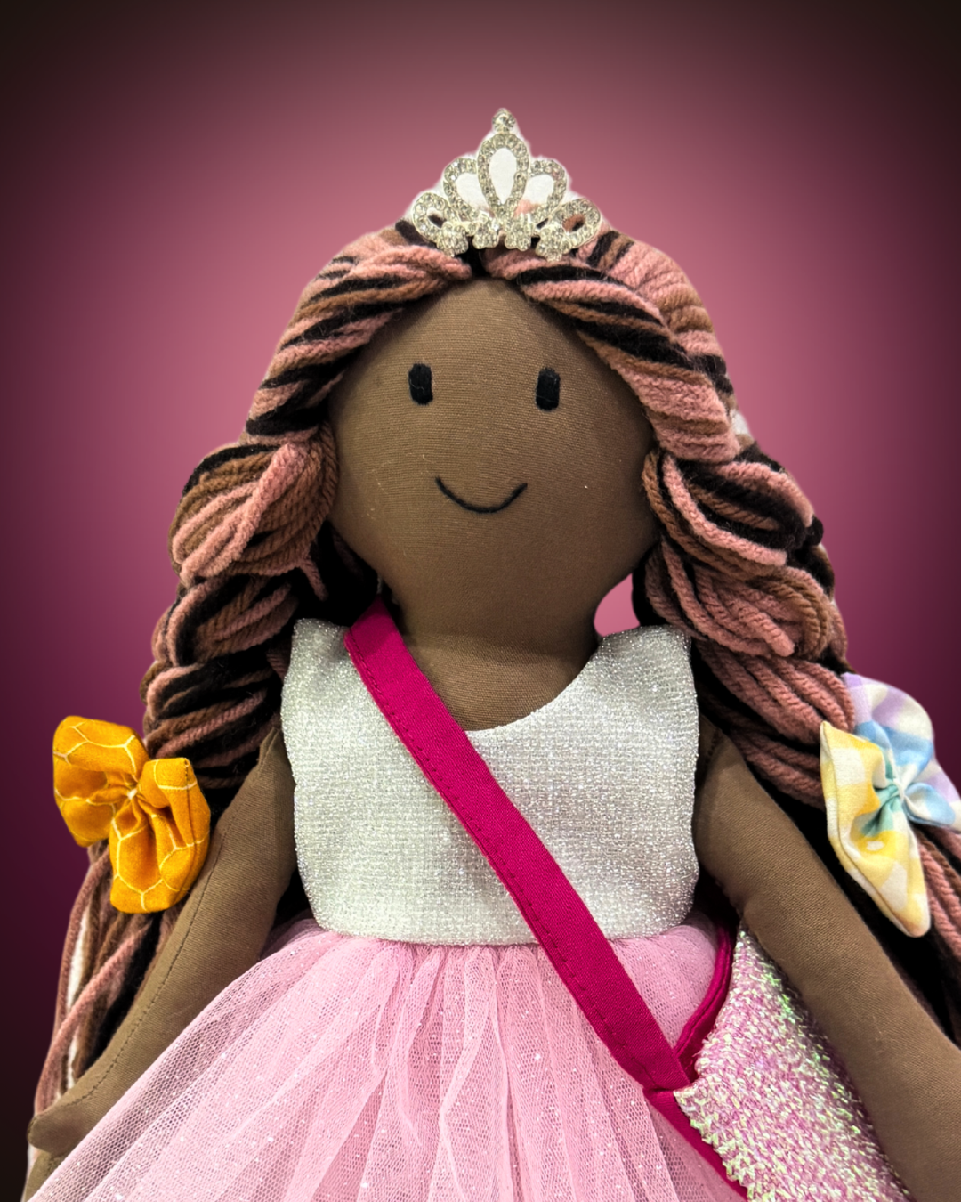 CUDDLY ESPRESSO MIX in Silver Pink dress-Combo